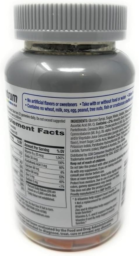 MultiGummies for Men 50 Plus Multivitamin/Multimineral Supplement with Vitamins A B C D and E Daily Nutritional Support for Men 50+ Assorted Fruit Flavor 140 Gummies