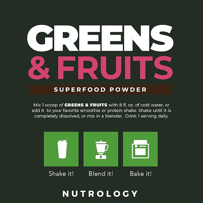 Nutrology TRIPACT Protein Powder 7-in-1 Meal Replacement Shake Creamy Chocolate (40 Servings) Greens &amp Fruits Powder-Naturally Sourced Superfood Chocolate (30 Servings)