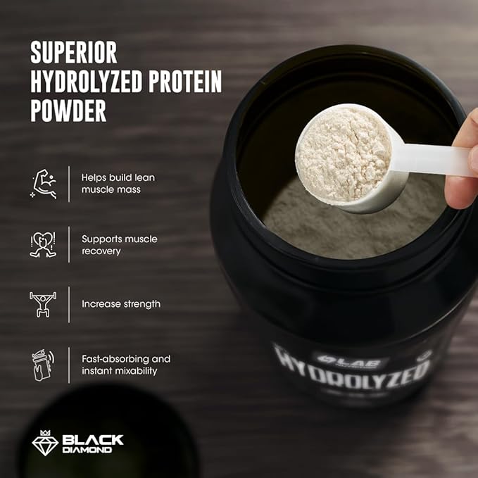 100% Hydrolyzed Whey Protein Isolate (5 Pounds Vanilla Flavor) 25gr of Protein Build Muscle Lean Muscle Growth Easy Digestion Gluten Free Lactose Free Fast Absorbing.