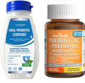 60 Billion Probiotic and Prebiotic for Women and Men Oral Probiotics Lozenges for Mouth Bad Breath &amp Gum Repair