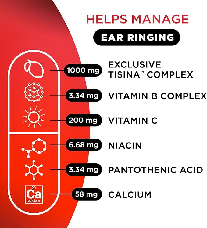 Lipo-Flavonoid Ear Ringing - Doctor-Recommended for Ringing Ears - Clinically Proven Lemon Bioflavonoid Complex with Vitamins C B1 B2 B6 B12 &amp Calcium - 150 Caplets