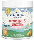 Nordic Naturals Nordic Omega-3 Gummies Tangerine - 120 Gummies - 82 mg Total Omega-3s with EPA &amp DHA - Non-GMO - 60 Servings
