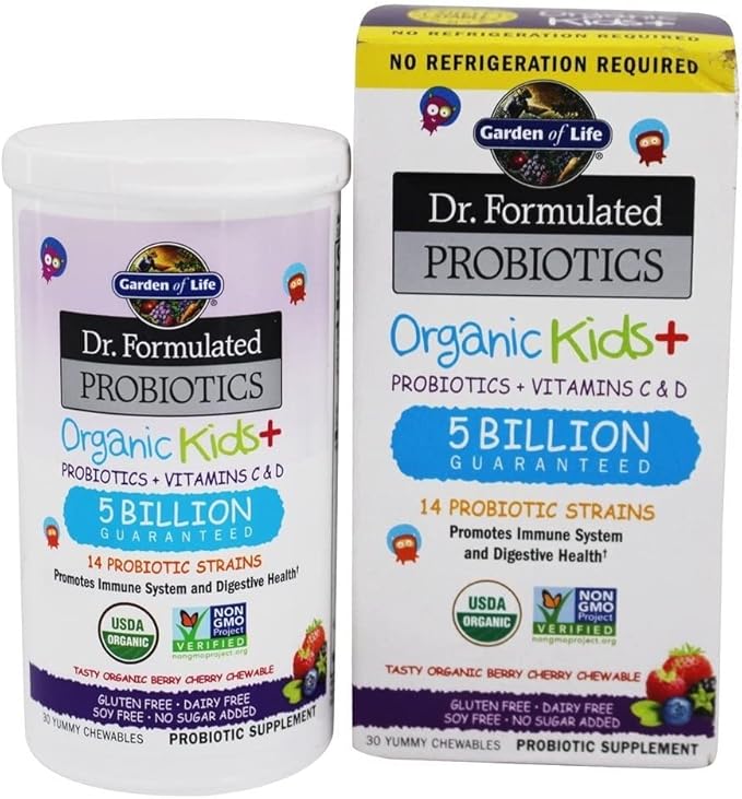 Garden of Life Raw Probiotics 100 Billion CFU with Kids Probiotics 5 Billion CFU