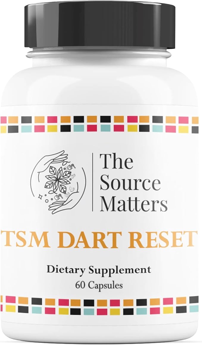Dart Reset Dietary Supplement | Cognitive and Stress Response Formula with L-Theanine Bacopa Rhodiola and Ashwagandha for Cortisol Balance and Brain Health (60 Capsules)