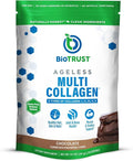 BioTrust Ageless Multi Collagen Peptides Powder – 5 Types (I II III V X) – Chocolate Collagen Powder for Women &amp Men – Hydrolyzed Protein – Grass Fed Beef Fish Chicken Eggshell Membrane