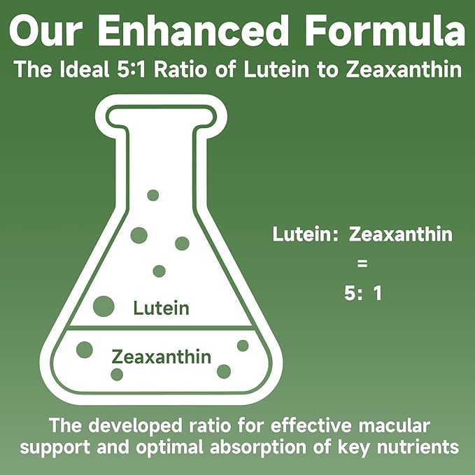 Eye Vitamin and Mineral Supplement 14 in 1 Advanced Eye Formula Vision Support with Lutein and Zeaxanthin Vitamin C E Zinc Copper Eye Health Supplements for Adults 60 Capsules/2 PCS