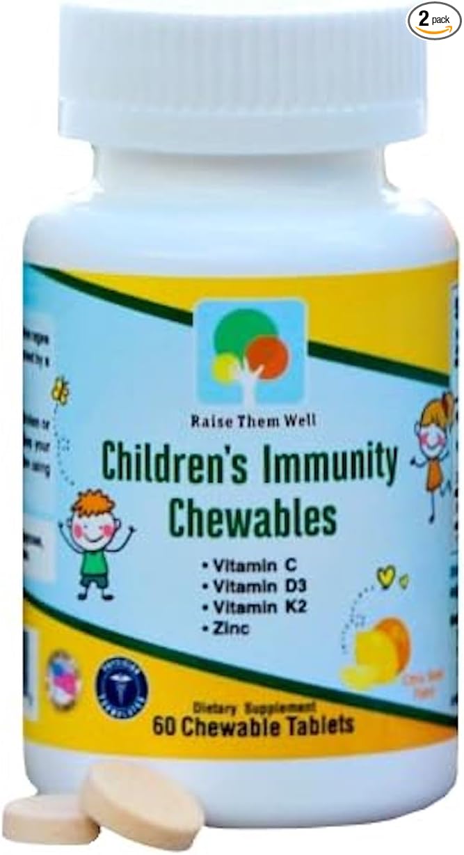 Raise Them Well Children's Immunity Chewable and Children's Multivitamin Chewable