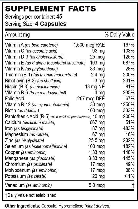 Bariatric Multivitamins Multi-Plus Formula (180 Count)