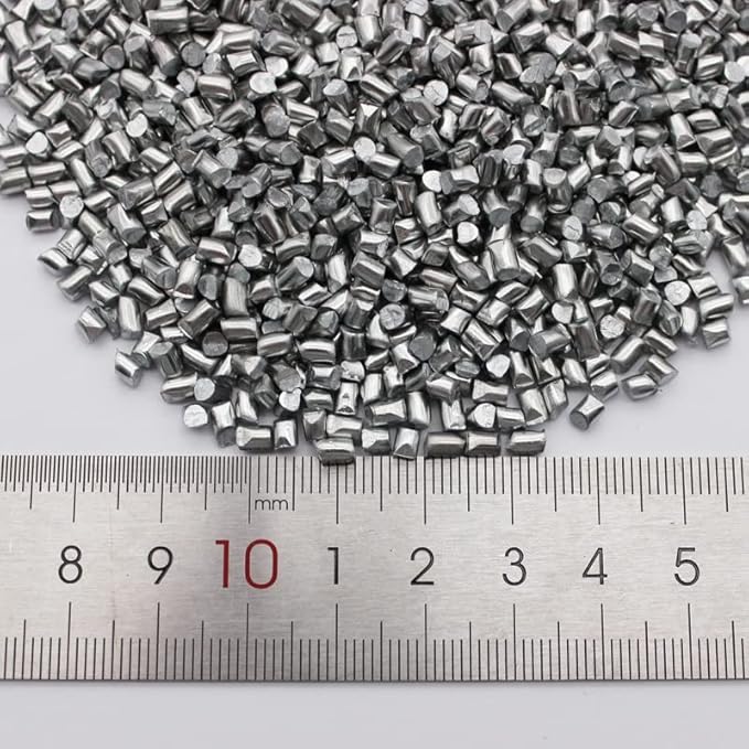 Zinc Particles - 99.99% Zinc Block for Electroplating and Metal Purification - 100g for Industrial and Musical use
