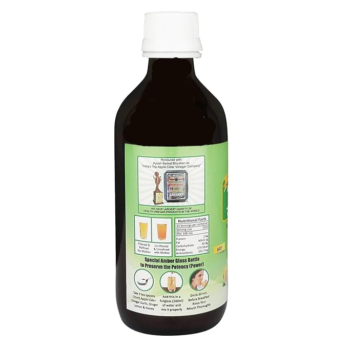 Dr. Patkar's Apple Cider Vinegar with Garlic Ginger Lemon and Honey 200ml