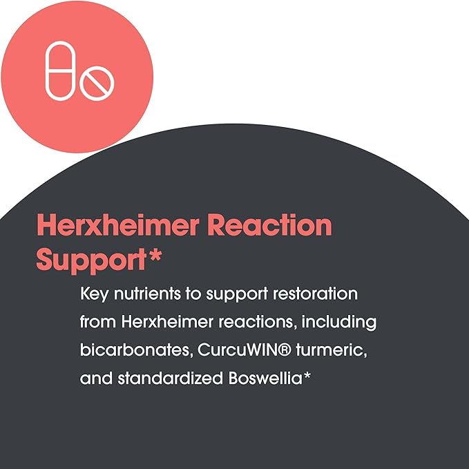 Allergy Research Group Herxheimer Support - Turmeric Boswellia Supplement with CurcuWIN Curcuminoids and Pure Boswellia Extract for Women &amp Men Detox and Cleanse Support - 60 Vegetarian Capsules