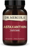 Dr. Mercola Organic Astaxanthin - 4 mg Astaxanthin - Powerful Antioxidant Support - Organic Microalgae Extract - Non-GMO Gluten-Free &amp Soy-Free - 90 Capsules (90 Servings)