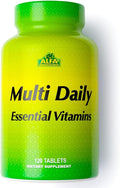 ALFA VITAMINS Multi Daily Vitamins Essential Vitamins to Support The Immune System and Promote a Healthy Lifestyle - 120 Tablets
