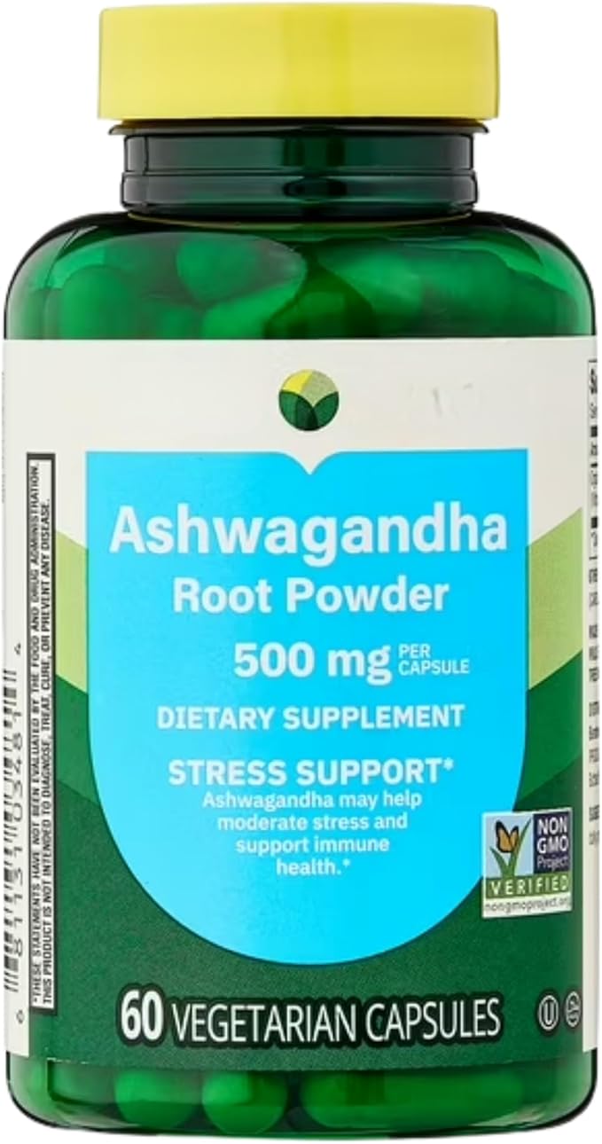 KP+ Ashwagandha Root Powder 500 mg | General Wellness | May Help Moderate Stress &amp Support Immune Health | Dietary Supplement | 60 Vegetarian Capsules | Pack of 2