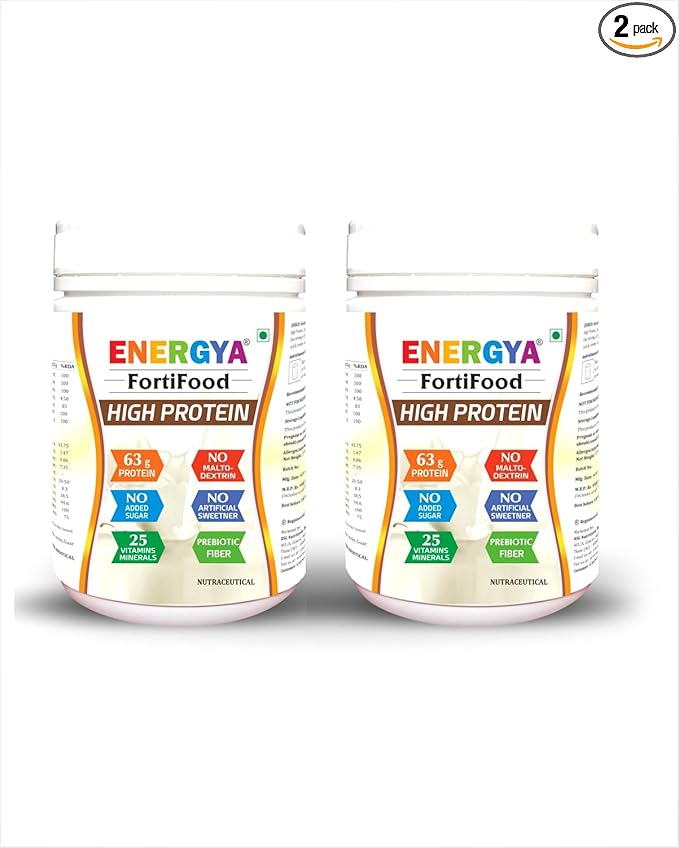 FORTIFOOD High Protein Powder 63g Taste Best Whey &amp Plant Protein + Prebiotic Fiber 24 Vitamins Minerals for Muscle Metabolic &amp Women Health Recovery Immunity