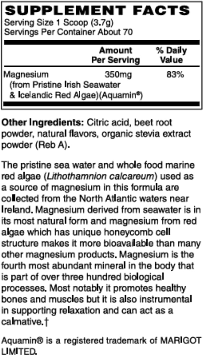 Magnesium Whole Food Powder Mix