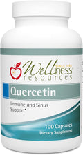 Wellness Resources Quercetin - Immune Sinus and Allergy Support 1000mg per Serving - (100 caps/50 Servings) Vegan Non-GMO