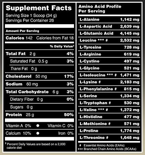 Amazing Muscle 100% Whey Protein Powder *Advanced Formula with Whey Protein Isolate as a Primary Ingredient Along with Ultra Filtered Whey Protein Concentrate (Cookie &amp Cream 2 Lb)