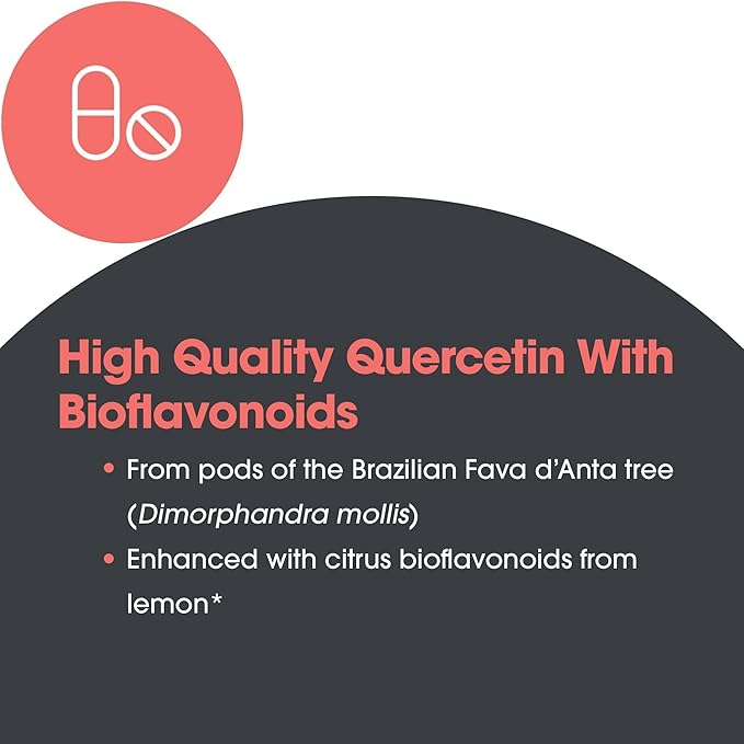 Allergy Research Group Quercetin Bioflavonoids - Lemon Bioflavonoid Complex Rutin Citrus Extract Hesperidin Vegetarian Capsules - 100 Count