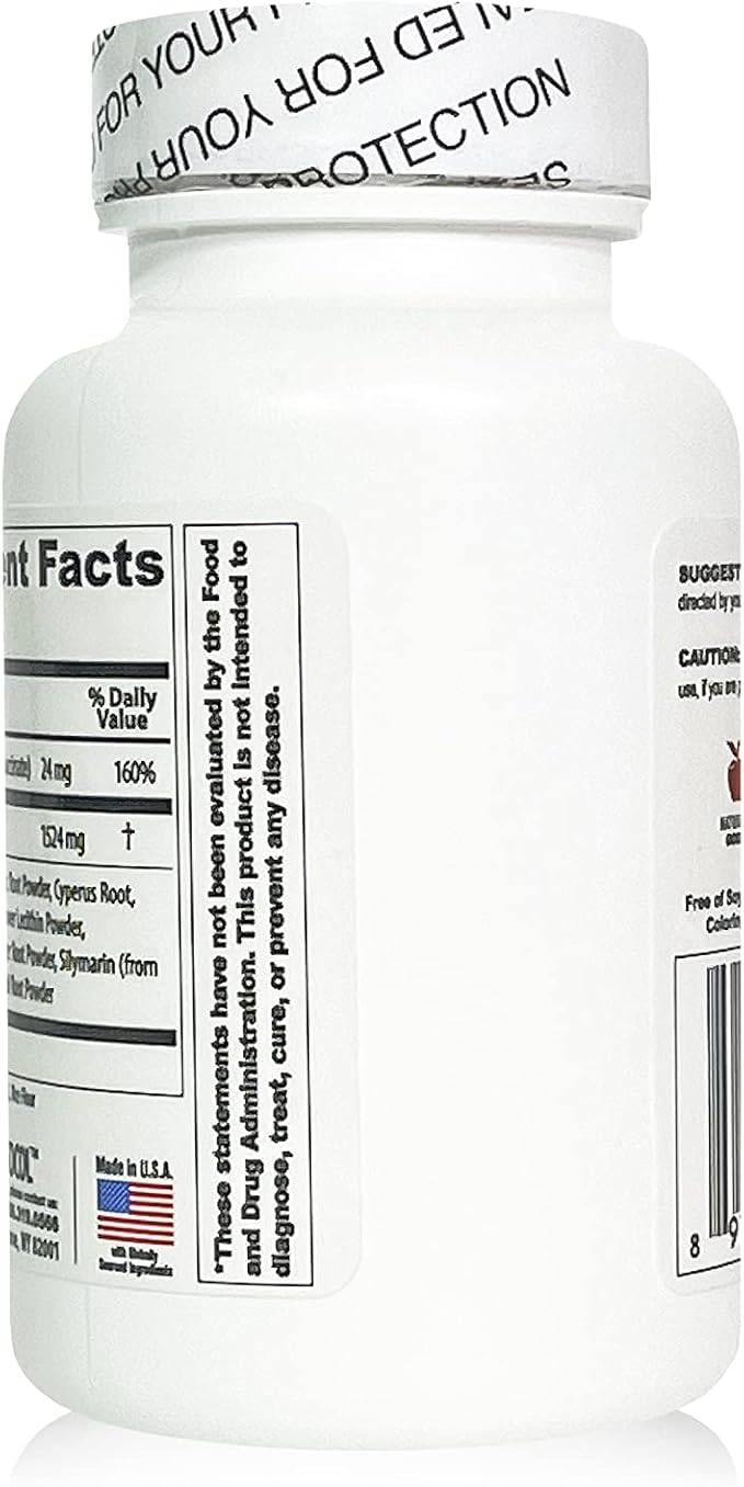 Liv D-Tox - 60 Capsules - Liver Detox and Cleanse Support Health Supplement with Turmeric Root Extract Milk Thristle and Asparagus