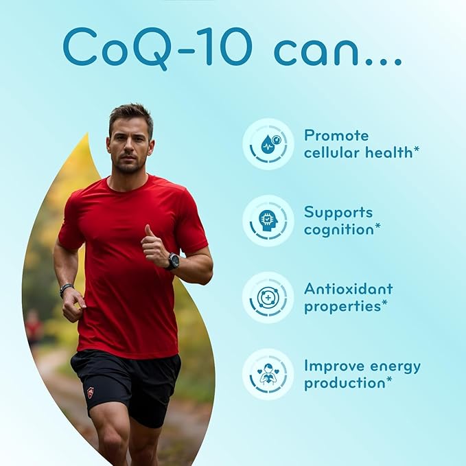 SAM-e 500mg &amp CoQ10 200mg Bundle | Energy Mood and Brain Support Bundle with Bioactive S-Adenosyl-L-Methionine SAM e and Coenzyme Q10 Supplements