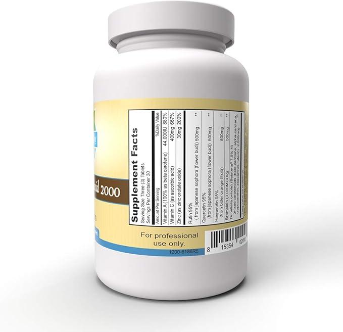 Priority One Vitamins Mega Flavonoid 2000 90 Tablets - Clinically dosed bioflavonoid Combination.