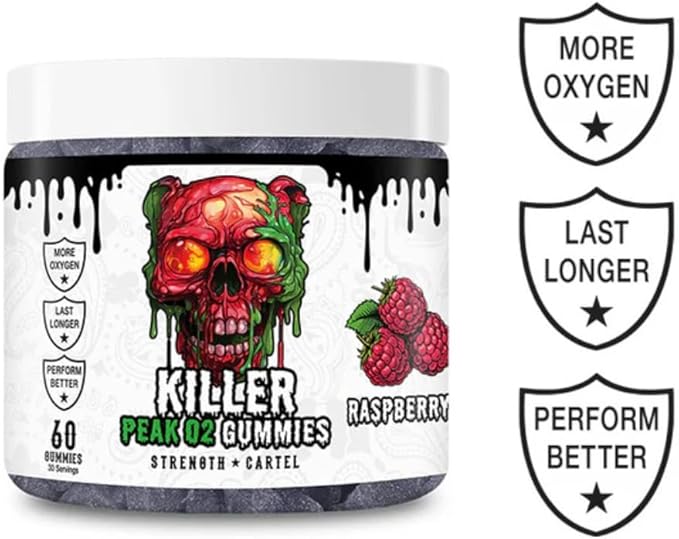 STRENGTH CARTEL Peak O2 Mushroom Gummies 60CT