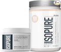 Bundle of Isopure Bovine Colostrum Supplement Powder Gently Processed 90 Servings + Isopure Unflavored Creatine Monohydrate Powder 5g Creatine Monohydrate per Scoop 100 Servings 500g