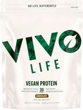 Vivo Vegan Protein Powder - 0.7 oz of Plant-Based Protein per Scoop 30 Servings (31.7 oz) (Vanilla) (31.7 oz Vanilla)