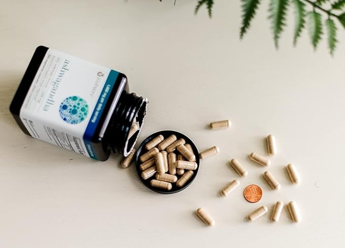 Organic Ashwagandha Supplement | Organic KSM-66 Ashwagandha | 180 Vegetarian Capsules | 1000mg Daily Serving | Helps Support Stress Management &amp Relaxation | Boosts Energy &amp Focus | Vegan and