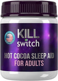SWITCH Killswitch Sleep Aid for Adults – Fall Asleep Fast &amp Wake Refreshed Sugar-Free Hot Chocolate Supplement - Magnesium Tart Cherry L-Theanine &amp More for Restful Sleep 30 Servings Made