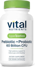 Hyperbiotics Vital Nutrients Prebiotic and Probiotic for Women and Men | 60 Billion CFU | Pre and Probiotics Supports Digestive Health Constipation Diarrhea Gas &amp Bloating | 60 Vegan Capsules