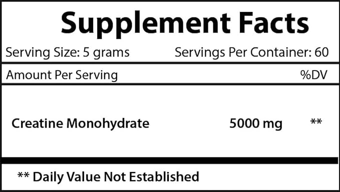 Creatine Monohydrate – Advanced Creatine Monohydrate Powder for Strength Muscle Recovery Energy Boost - Creatine Powder for Fitness and Gym Performance – 300g
