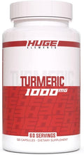 Huge Supplements Turmeric 1000mg of Pure Turmeric Root Extract per Serving 95% Curcuminoids Antioxidant Supplement Non-GMO Gluten-Free - 120 Capsules