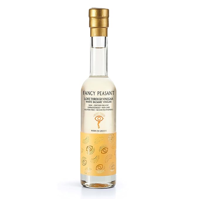 Fancy Peasant White Balsamic Vinegar 200ML Organic White Vinegar for Cooking Traditional Greek Balsamic Vinegar