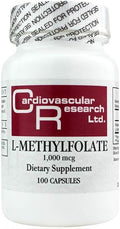 Cardiovascular Research L-methylfolate 1000 Mcg White 100 Count