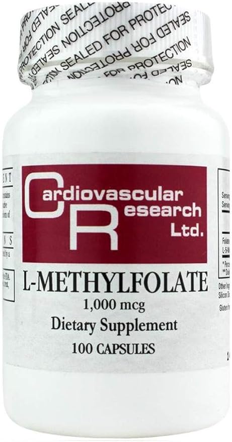 Cardiovascular Research L-methylfolate 1000 Mcg White 100 Count