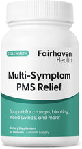 Fairhaven Health Multi-Symptom PMS Relief for Women | PMS Support Supplement for Women | Relief from Cramps Bloating | Vegan | 30 Capsules