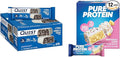 Quest Cookies &amp Cream Hero Protein Bar 18g Protein 12 Count and Pure Protein Birthday Cake Protein Bar 20g Protein 12 Count Bundle