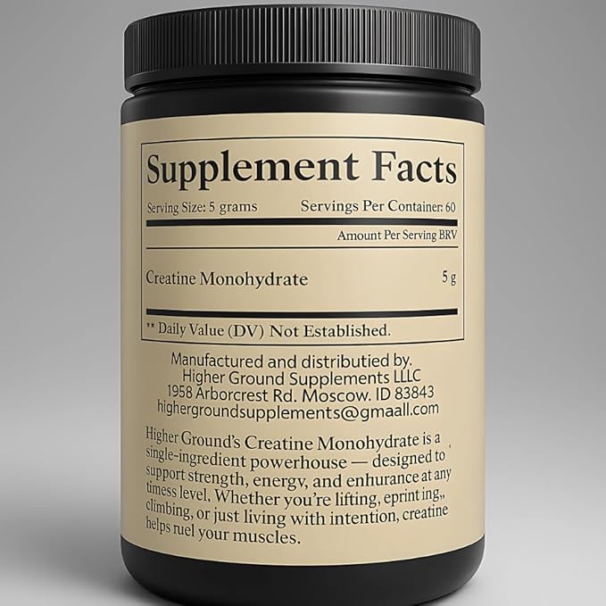 Micronized Creatine Monohydrate Powder – Unflavored No Fillers or Additives – 5g Per Serving – 60 Servings – Muscle Strength &amp Recovery – GMP Certified