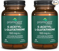 Prominent Nutrition S-Acetyl L-Glutathione Supplement - Clinically Researched Emothion Acetylated Glutathione for Normal Liver Detoxification Support &amp Optimal Antioxidant Effect Vegan - 2 Pack