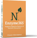 Enzyme 365 Advanced Digestive Enzymes Supplement with 17 Enzymes &amp Soothing Herbs | Supports Digestion Reduces Bloating &amp Gas Boosts Nutrient Absorption &amp Energy | 30 Servings