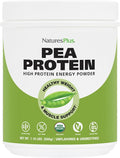 NaturesPlus Organic Pea Protein - 1.1 lb - Plant-Based Drink Powder - Supports Energy Recovery &amp Weight Management - Non-GMO Sugar Free Allergen Free Gluten Free Vegan - 25 Servings