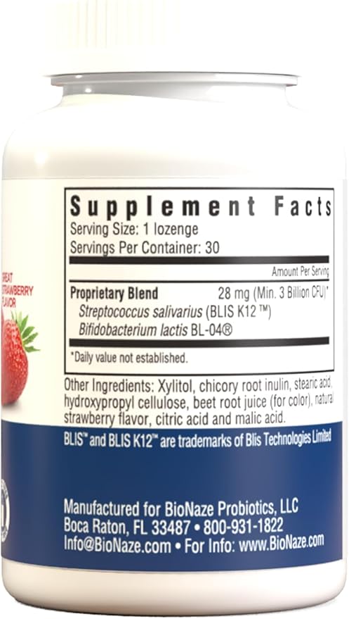 Oral Probiotic BLIS K12 &amp BL-04 for Sinus Tonsil Stones Bad Breath Post Nasal Drip Throat &amp Mouth. Improve Upper Respiratory Health with Clinically Proven Oral Probiotics (2 Pack)