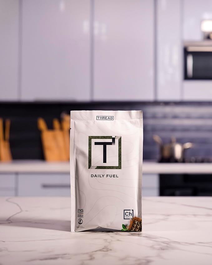 THREAD Performance Daily Fuel - Chocolate Brownie | All-in-One Sports Nutrition for Young Athletes | 21g Protein 60+ Organic Superfoods Vitamins &amp Minerals | 30 Servings