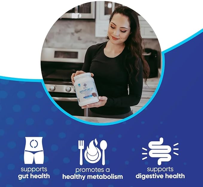 NuEthix Formulations Medipure DS with Rice Protein Phase 1 &amp 2 Detoxification System Supplement to Help Support The Body’s Natural Detoxification Process Chocolate (Non-Caffeinated) 21 Servings