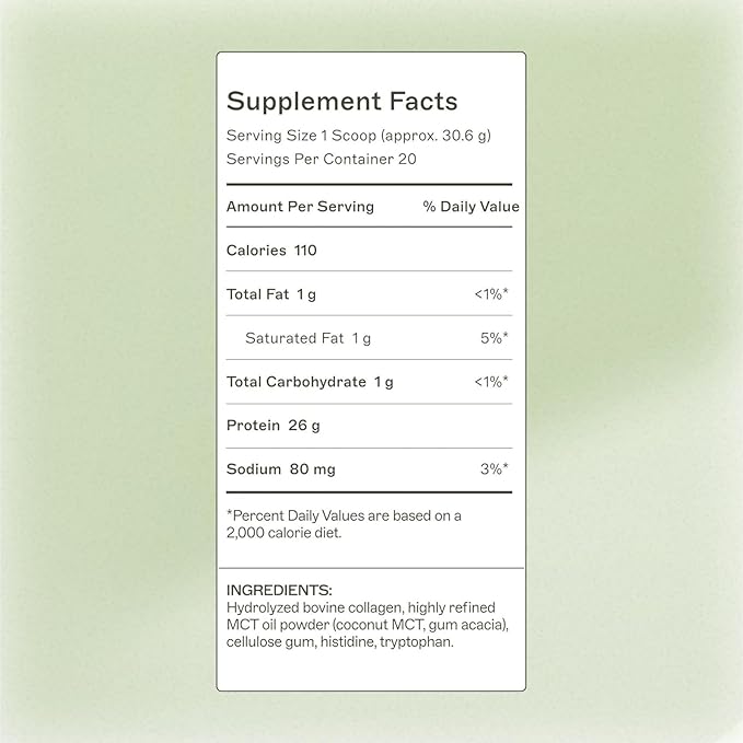 Amy Myers MD The Myers Way Paleo Protein Unflavored - Supports Gut Barrier Function &amp Daily Protein Needs - Collagen-Based Grass-Fed - 21.59 oz (20 Servings)