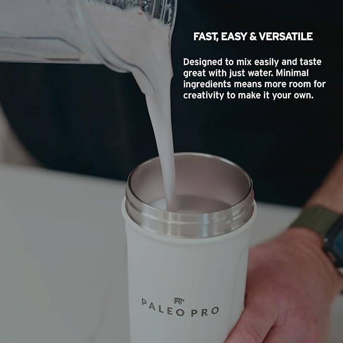 PaleoPro Protein Powder Gluten Dairy Whey and Soy Free - No Added Hormones Pastured Grass-fed Beef Minimally Processed Paleo Ingredients 1lb/454g About 15 Servings Mayan Mocha