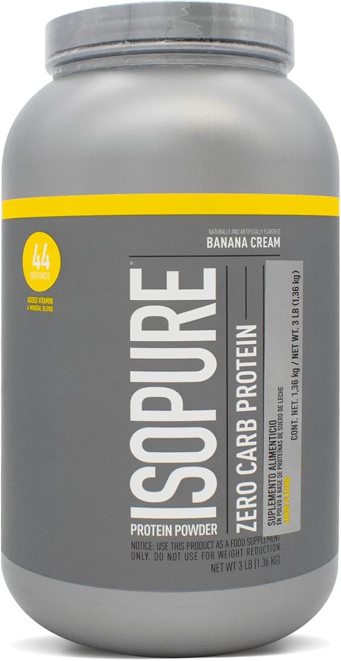 Nature'S Best Isopure Banana Cream (Zero Carb) 3-Pound Tub