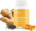 Green Life Dual Defense Joint &amp Liver Support Supplement 60 Tablets with Curcumin Silymarin Piperine Narigin